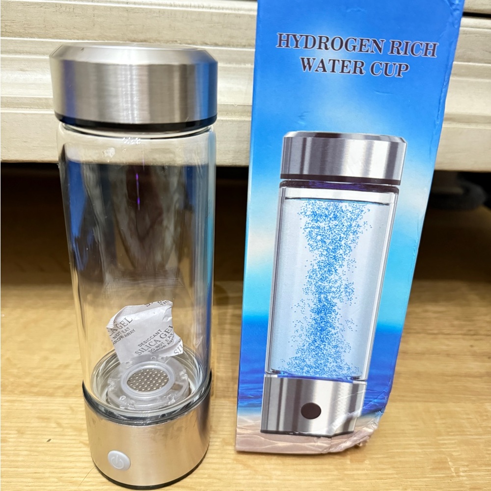 Hydrogen Rich Water Cup with Charger, NIB